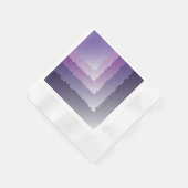 紫色の結晶 縁ありカクテルナプキン (角)