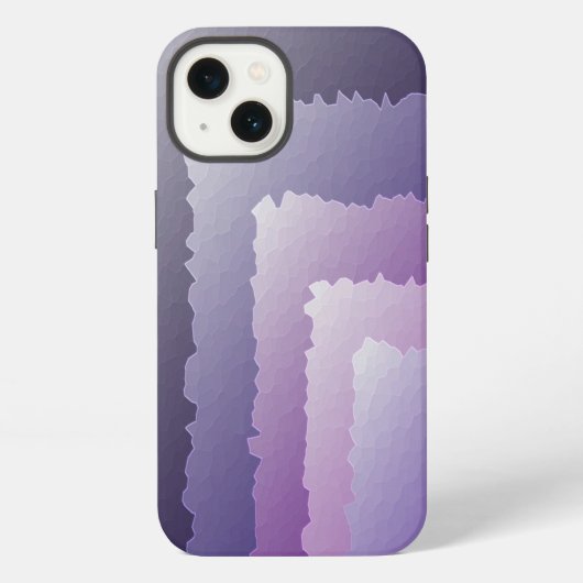 紫色の結晶 iPhoneケース (裏面)