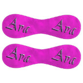 紫色の絞り染めのAva名のロゴ、 ソフトボール (パネル)