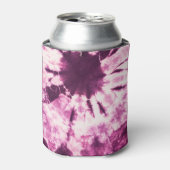 紫色の絞り染めろうけつ染めテクスチャ 缶クーラー (缶正面)