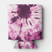 紫色の絞り染めろうけつ染めテクスチャ 缶クーラー (裏面)