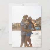 紫色の網掛け結婚写真 招待状 (裏面)