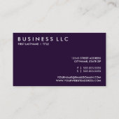 紫色の網掛け(モダン正方形) 名刺 (裏面)