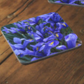 紫色の網状アイリスフローラ コースター