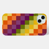 紫色の緑のオレンジ色の黄色の幾何学的パターン Case-Mate iPhoneケース (裏面 (横))