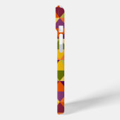 紫色の緑のオレンジ色の黄色の幾何学的パターン Case-Mate iPhoneケース (裏面 / 左)