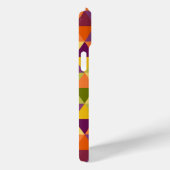 紫色の緑のオレンジ色の黄色の幾何学的パターン Case-Mate iPhoneケース (裏面 / 右)