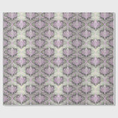紫色の緑のクリスマスパターン#30 ID1009 ラッピングペーパー (フラット)