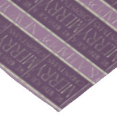 紫色の緑のクリスマスパターン#35b ID1009 テーブルクロス (アングル)