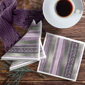 紫色の緑のクリスマスFa La La Pattern#27 ID1009