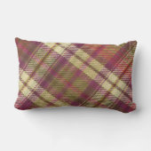 紫色の緑のタンアングルプレモダンイド ランバークッション (裏面)