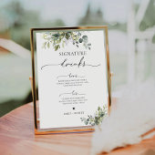 紫色の緑のラベンダーシグネチャードリンクサイン 台座サイン