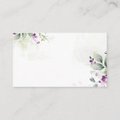 紫色の緑のレジストリのエンクロージャカード エンクロージャーカード (裏面)