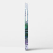 紫色の緑の花の抽象芸術アートフラクタルイニシャル Case-Mate iPhoneケース (裏面 / 左)