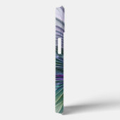 紫色の緑の花の抽象芸術アートフラクタルモノグラム Case-Mate iPhoneケース (裏面 / 右)