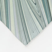 紫色の緑の花の抽象芸術モダンアートフラクタル フリースブランケット (角)