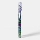 紫色の緑の花の抽象芸術モダンアートフラクタル Case-Mate iPhoneケース (裏面 / 右)