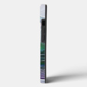 紫色の緑の花の抽象芸術モダンアートフラクタル Case-Mate iPhoneケース (裏面 / 左)