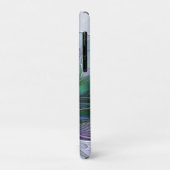 紫色の緑の花の抽象芸術モダンアートフラクタル Case-Mate iPhoneケース (裏面/左)