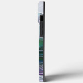 紫色の緑の花の抽象芸術モダンアートフラクタル Case-Mate iPhoneケース (裏面 / 左)