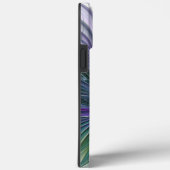 紫色の緑の花の抽象芸術モダンアートフラクタル Case-Mate iPhoneケース (裏面 / 右)