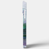 紫色の緑の花の抽象芸術モダンアートフラクタル Case-Mate iPhoneケース (裏面 / 左)