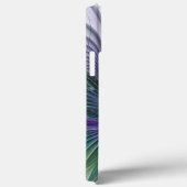 紫色の緑の花の抽象芸術モダンアートフラクタル Case-Mate iPhoneケース (裏面 / 右)