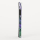 紫色の緑の花の抽象芸術モダンアートフラクタル Case-Mate iPhoneケース (裏面/右)