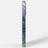 紫色の緑の花の抽象芸術モダンアートフラクタル Case-Mate iPhoneケース (裏面 / 右)