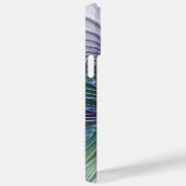 紫色の緑の花の抽象芸術モダンアートフラクタル Case-Mate iPhoneケース (裏面 / 右)