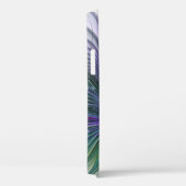 紫色の緑の花の抽象芸術モダンアートフラクタル Case-Mate iPhoneケース (裏面 / 右)