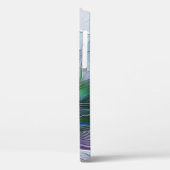 紫色の緑の花の抽象芸術モダンアートフラクタル Case-Mate iPhoneケース (裏面 / 左)