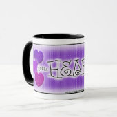 紫色の編み物の陰は"♥thatに得ました!" コーヒー・マグ マグカップ (正面左)