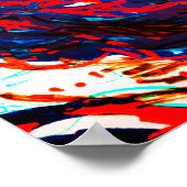 紫色の緩和曲線銀河系 ポスター (角)