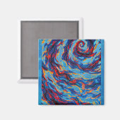 紫色の緩和曲線銀河系 マグネット (正面/裏面)