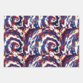 紫色の緩和曲線銀河系 ラッピングペーパーシート (正面2)