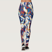 紫色の緩和曲線銀河系 レギンス (裏面)