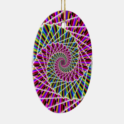 紫色の緩和曲線(単語をもし追加する場合もある) セラミックオーナメント (右)