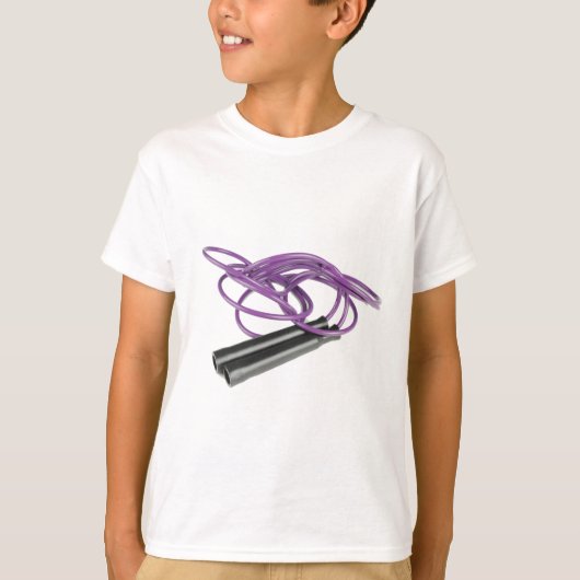 紫色の縄跳び Tシャツ (正面)
