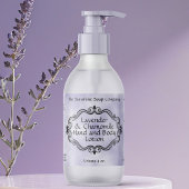 紫色の羊皮紙ヴィンテージフレームの化粧ラベル ラベル