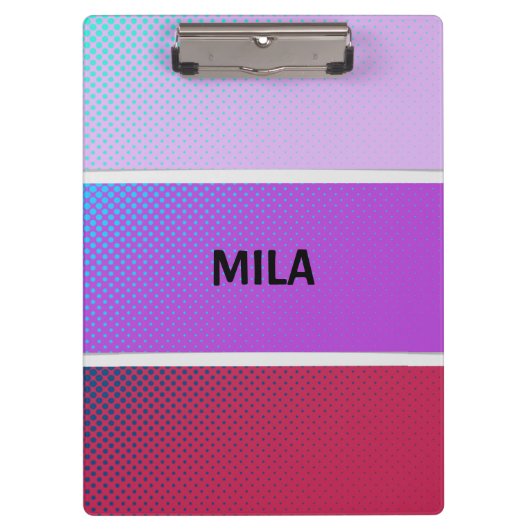 紫色の美しいスペクトル クリップボード (正面)