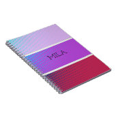 紫色の美しいスペクトル ノートブック (右側)