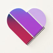 紫色の美しいスペクトル ノートブック (裏面)