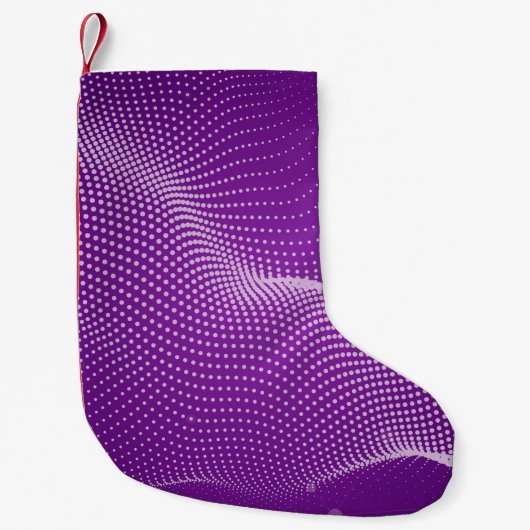 紫色の美しい抽象芸術の背景。紫中性 スモールクリスマスストッキング (正面)