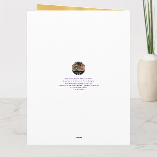 紫色の美しい金ゴールド牧師の記念日カード カード (裏面)