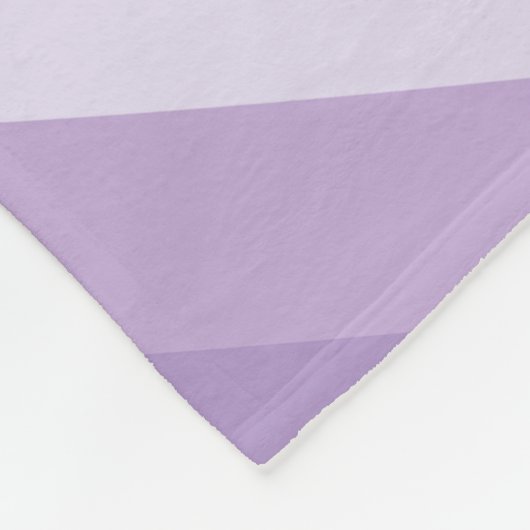 紫色の美的グルービー反復ハートパターン フリースブランケット (角)