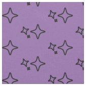 紫色の美的星模様 ファブリック (クローズアップ)