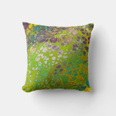 紫色の耐性細胞を持つライムグリーン クッション (正面)