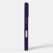 紫色の背景と深い紫のフローラレース Case-Mate iPhoneケース (裏面 / 右)