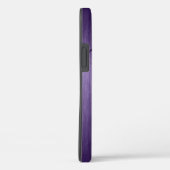 紫色の背景と深い紫のフローラレース Case-Mate iPhoneケース (裏面 / 右)